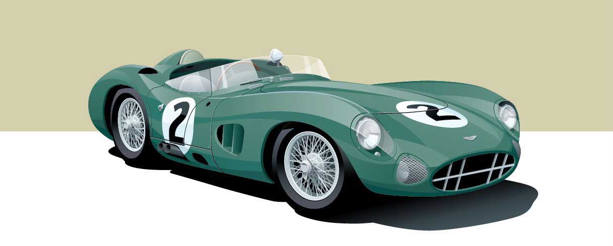 Aston Martin DBR1 300 artwork