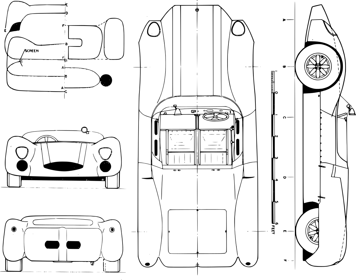 Cooper Monaco technical drawing