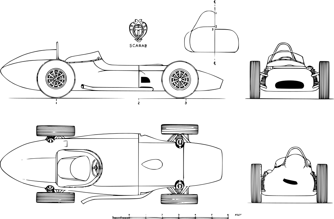 Scarab F1 technical drawings