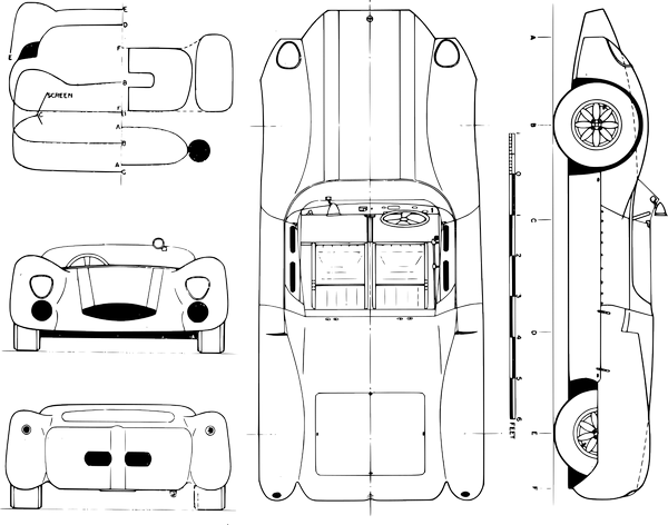 Cooper Monaco technical drawing