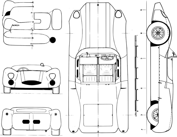 Lotus 19 Monte Carlo technical drawings