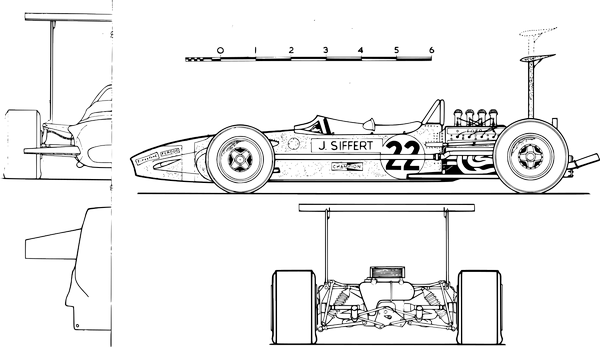 Lotus 49B technical drawings