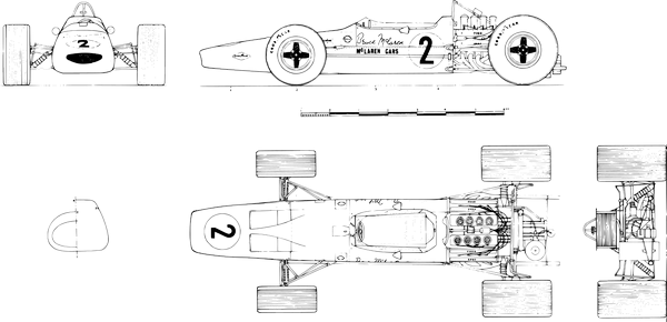 McLaren M7A blueprints