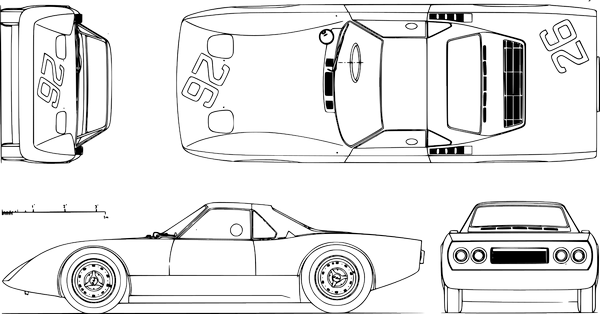 Rover BRM gas turbine car technical drawings