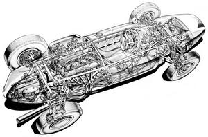 Cooper Climax  cutaway drawing