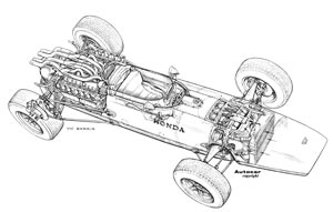 Honda v12 cutaway drawing