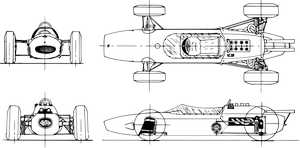 Lotus 29 Indy Car technical drawings