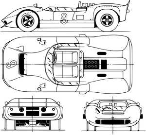 McLaren Mk2 technical drawings