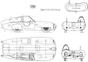 Pegaso Competition Special technical drawings