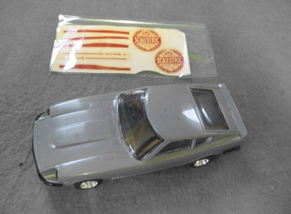 Grey Datsun 240z club car with NSCC decals