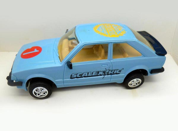 Sky blue Ford Escort club car with NSCC decals