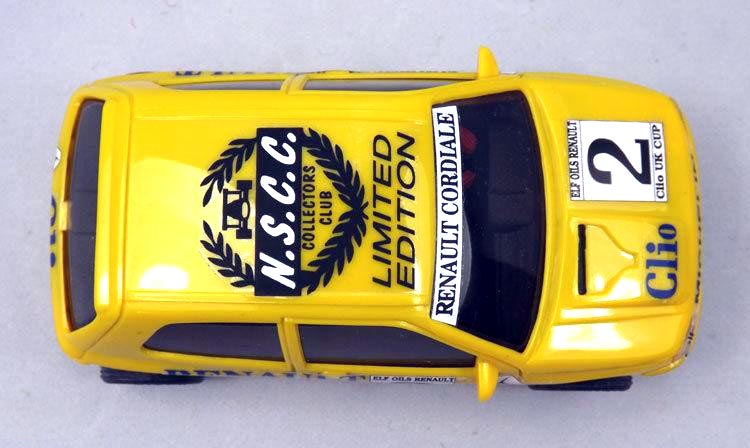 Bright yellow Renault Clio club car