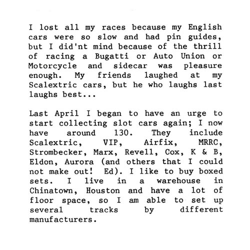 Bernard Sampson's introductory letter