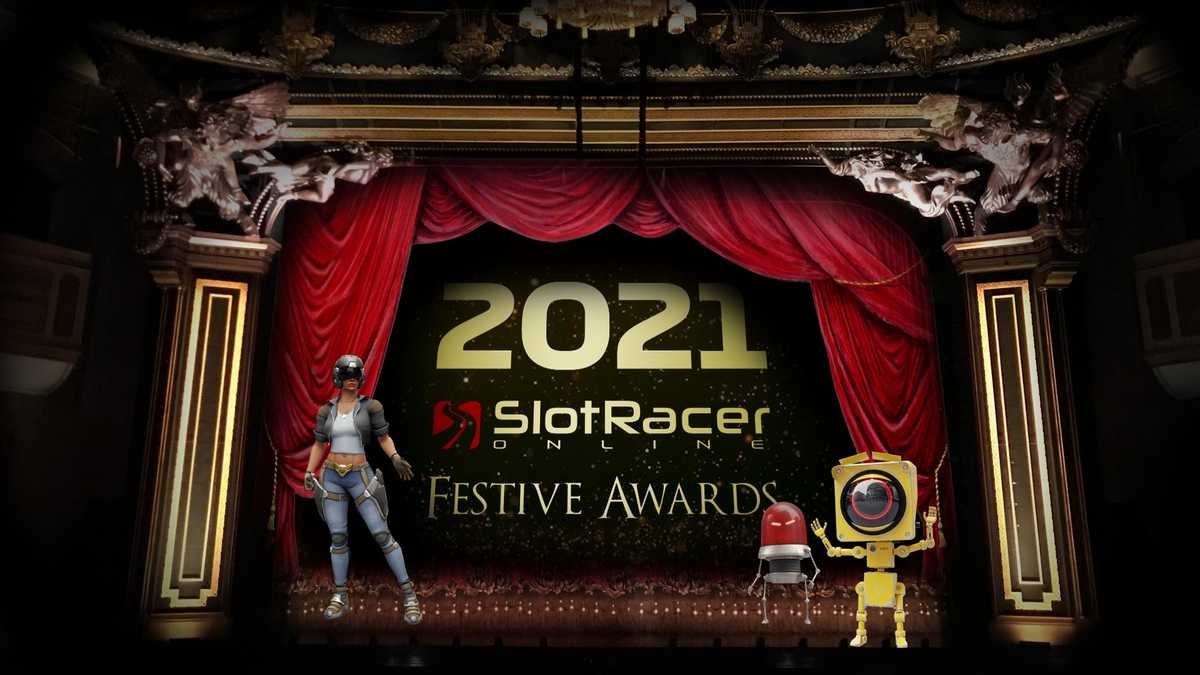 Roxy, Track Call, and Dashcam stand on the stage at the awards ceremony