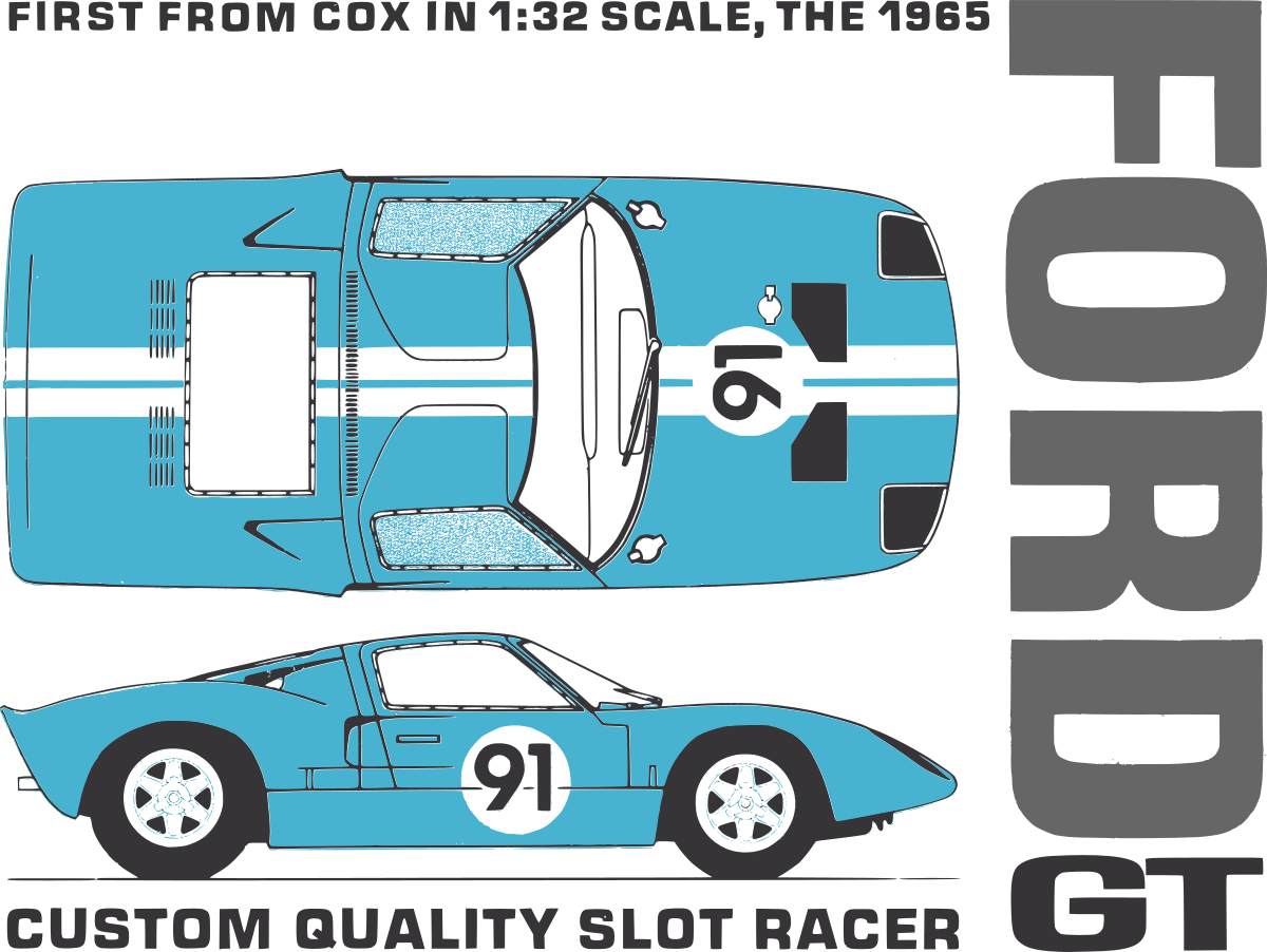 Advertising artwork for the vintage Cox GT0
