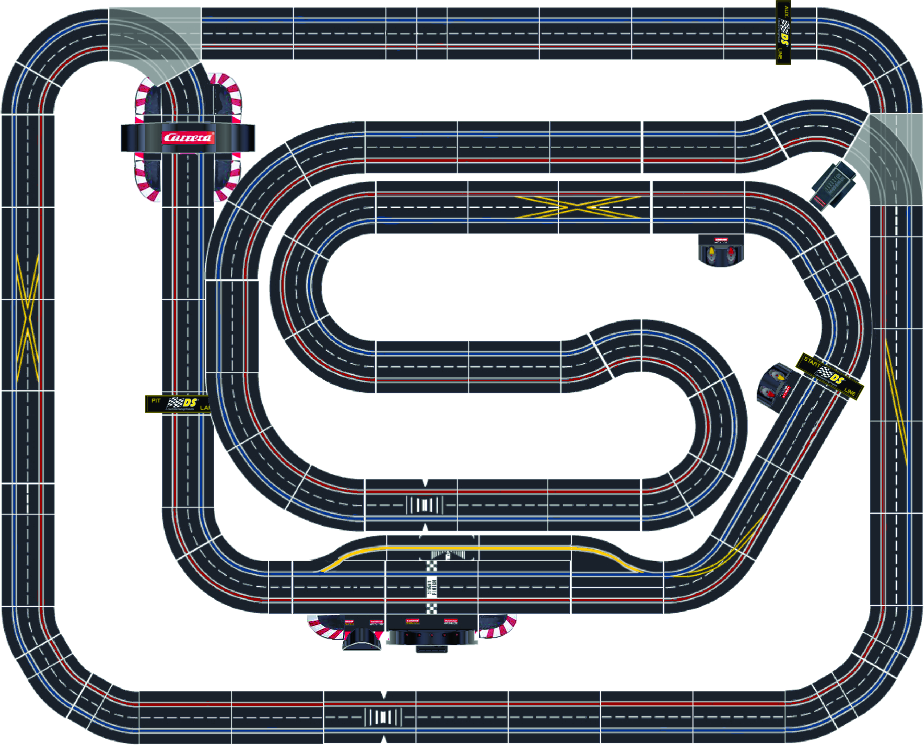 Carrera cheap scalextric track