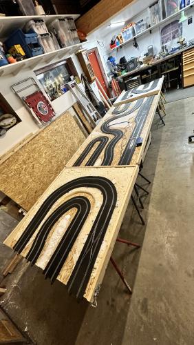 Fold away track for my garage