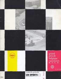 Spa Francorchamps programme cover
