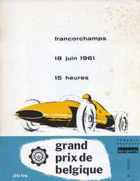 Spa Francorchamps programme cover