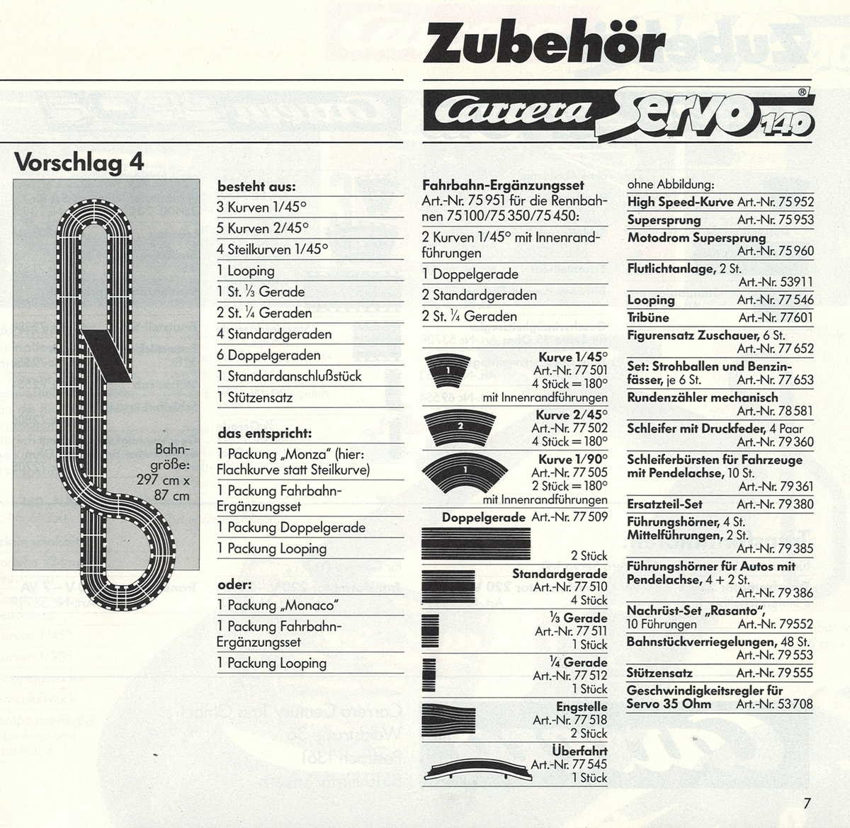 Carrera Catalogue 1987 page 23