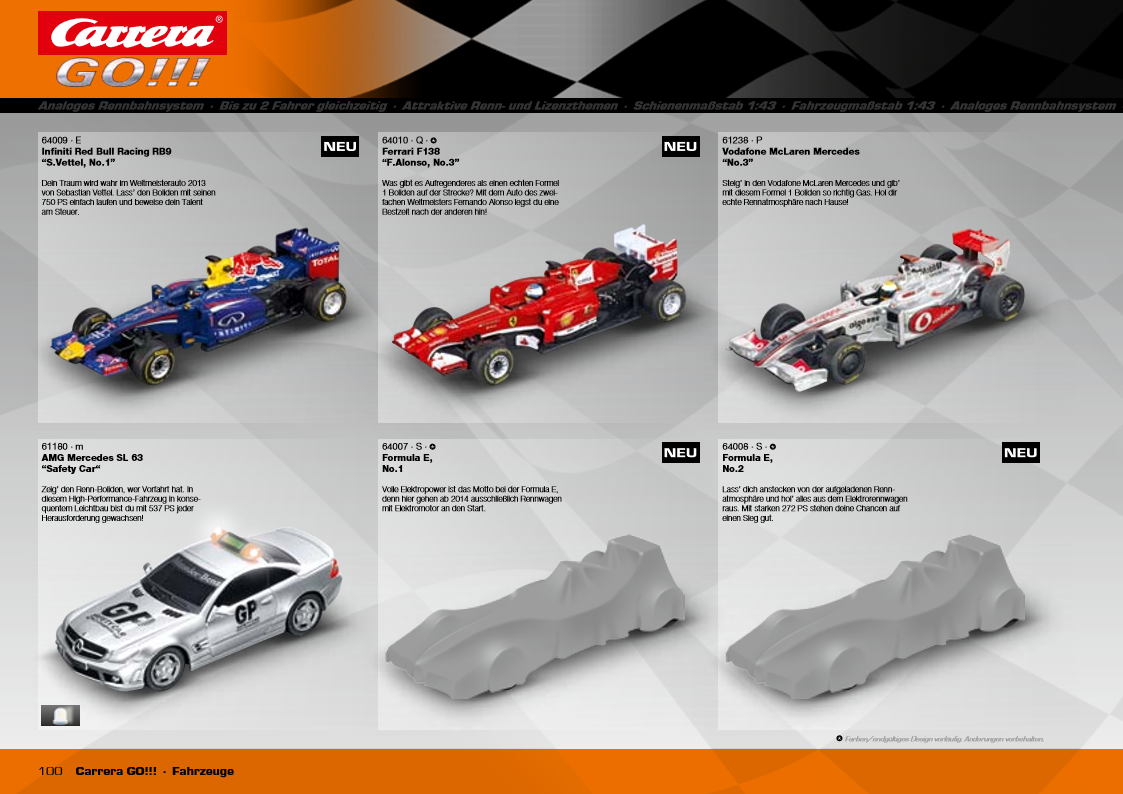 Carrera Catalogue 2014 page 100