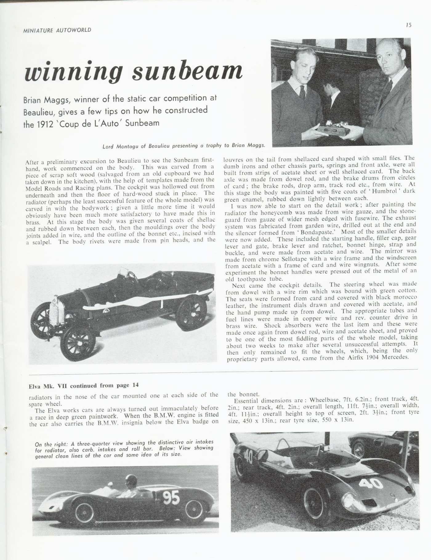 Miniature Autoworld January 1965 page 23