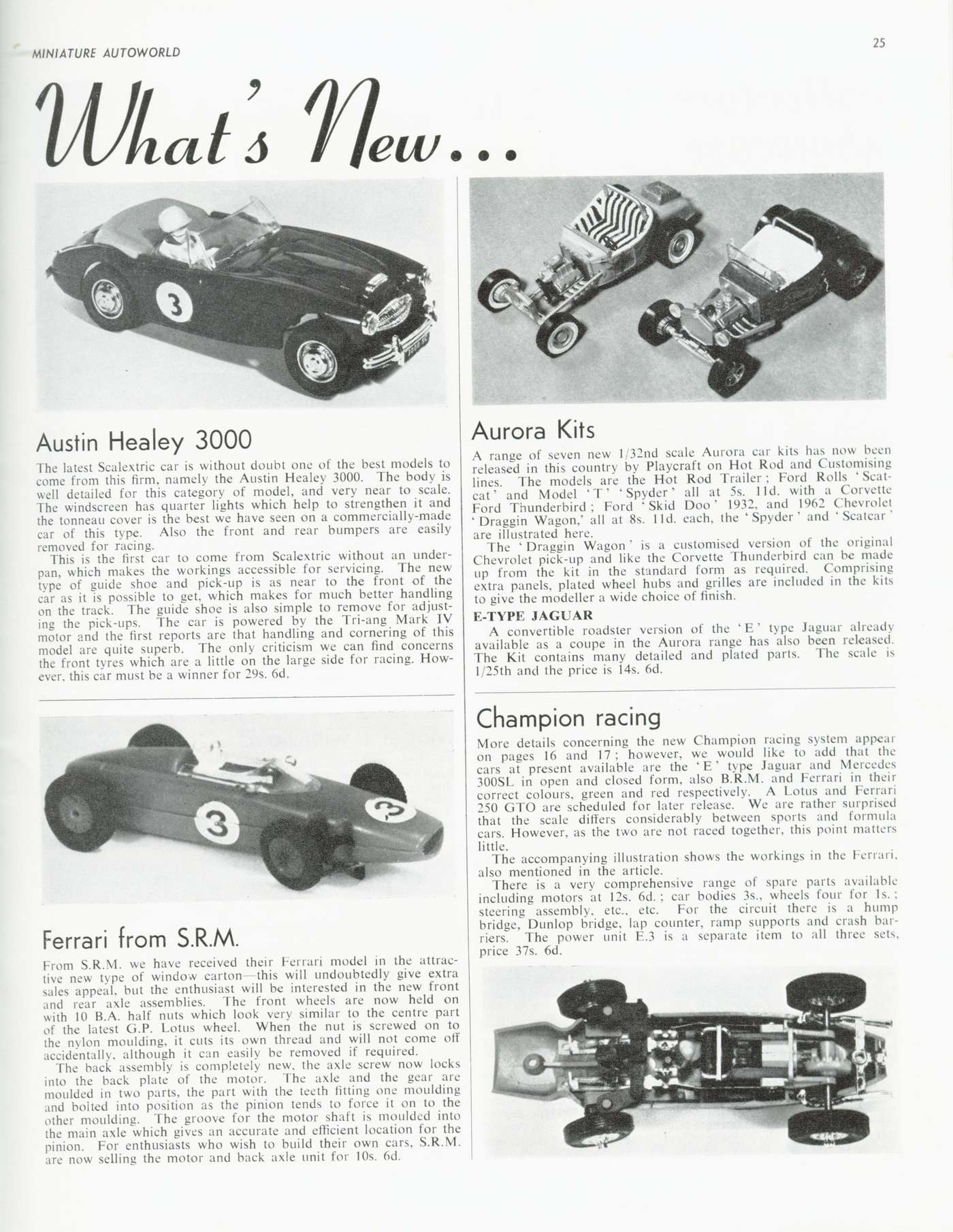Miniature Autoworld January 1965 page 33