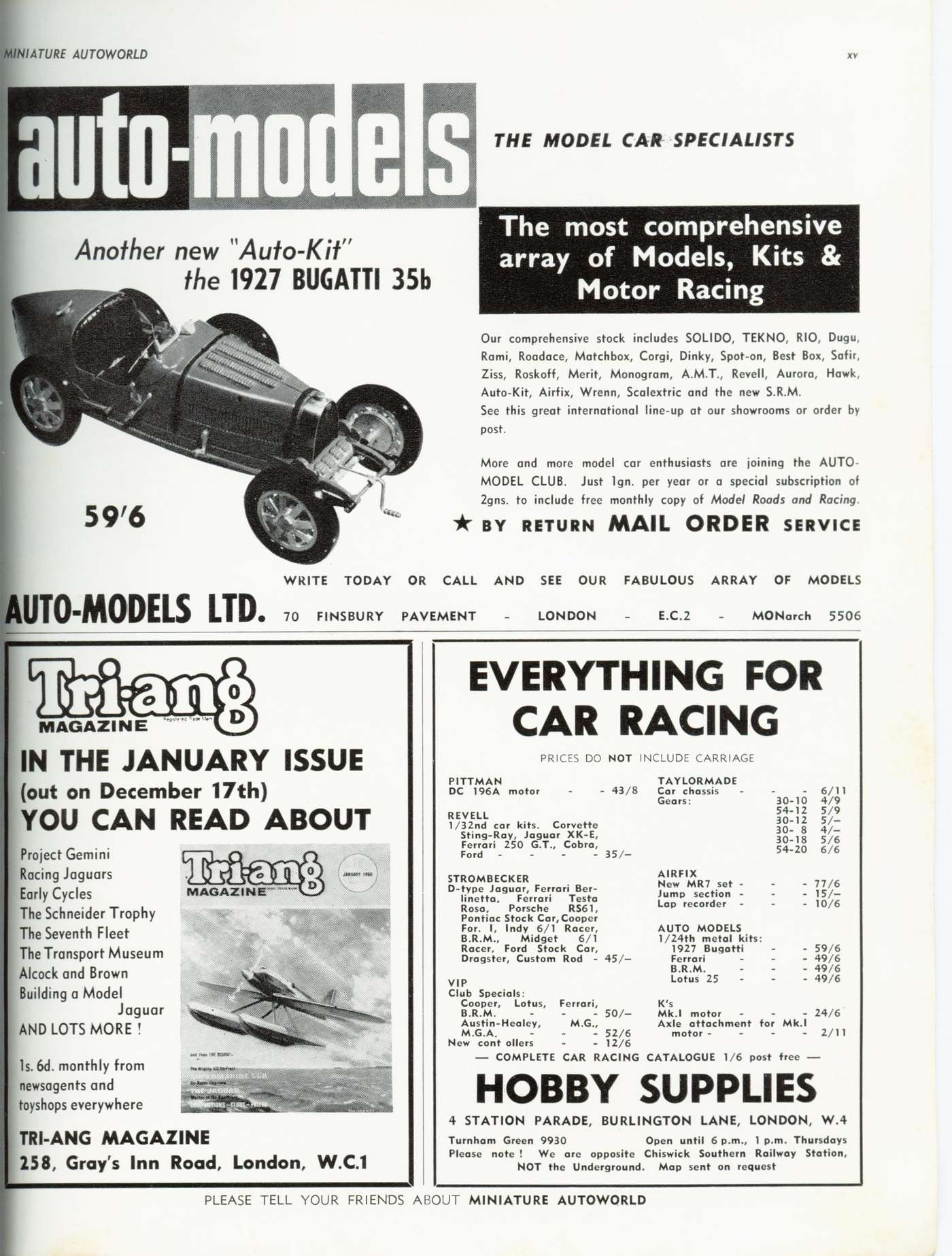 Miniature Autoworld January 1965 page 47