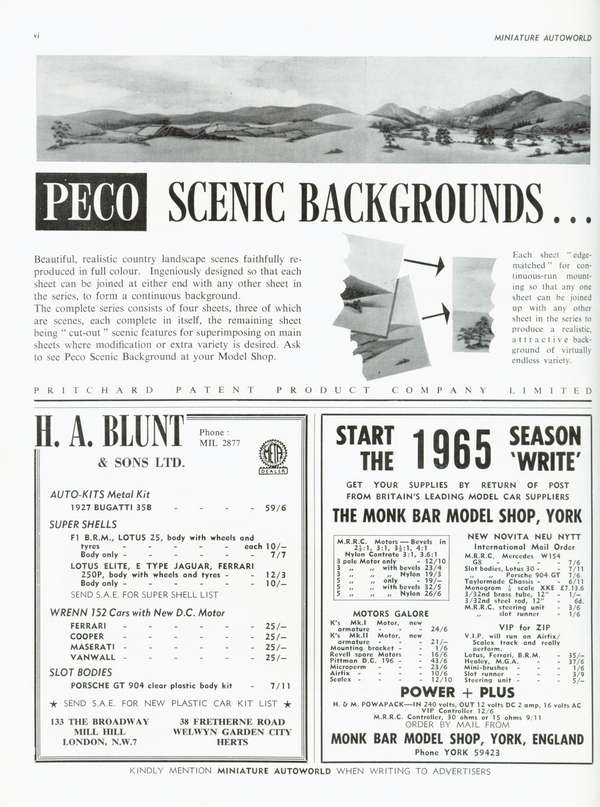 Miniature Autoworld January 1965 page 6