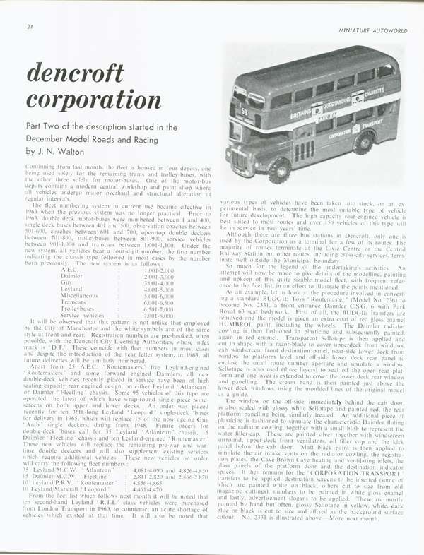 Miniature Autoworld January 1965 page 32