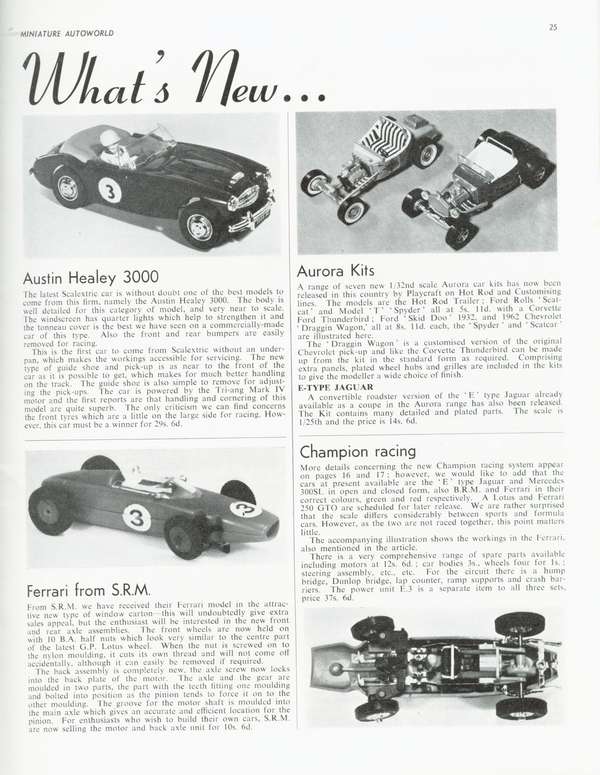 Miniature Autoworld January 1965 page 33
