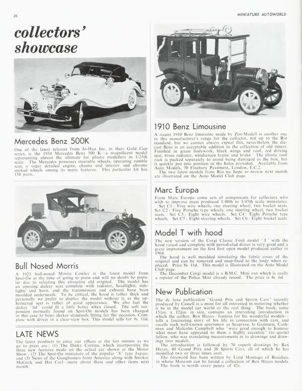 Miniature Autoworld January 1965 page 34