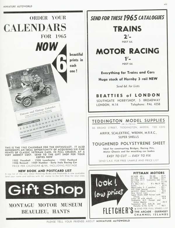 Miniature Autoworld January 1965 page 45