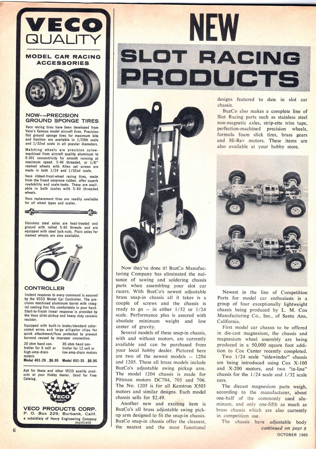 Model Car and Track October 1965 page 6
