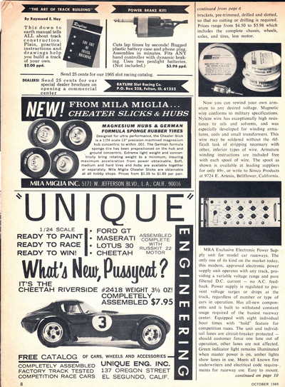 Model Car and Track October 1965 page 8