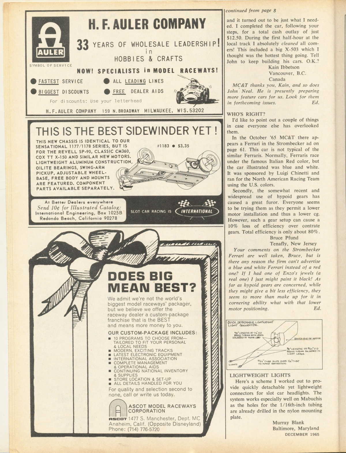 Model Car and Track December 1965 page 10