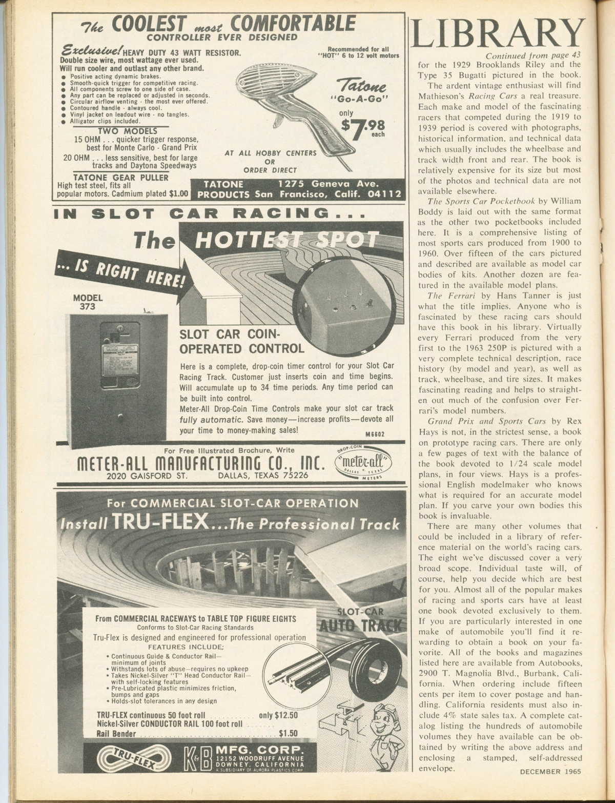 Model Car and Track December 1965 page 74