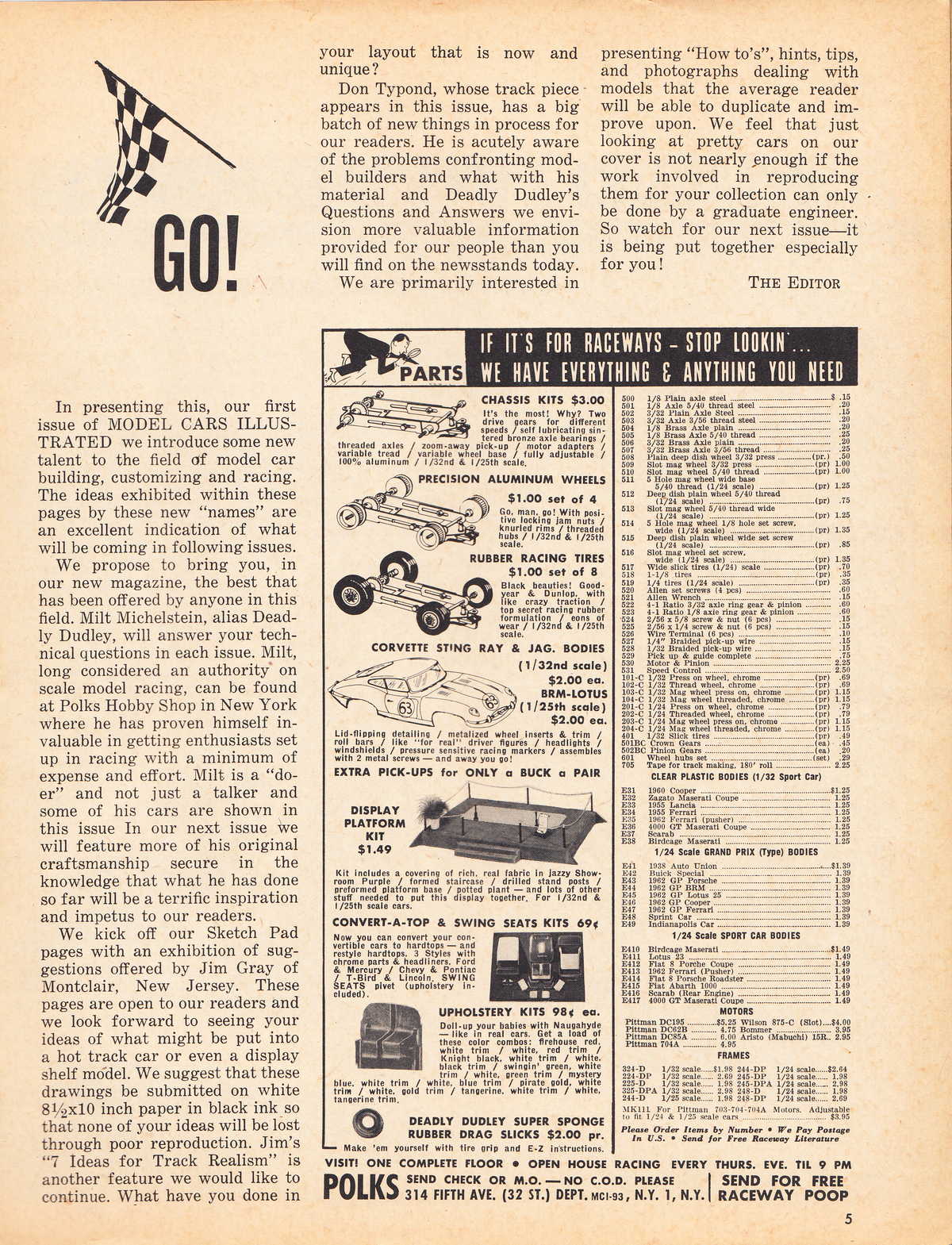Model Cars Illustrated November 1963 page 5