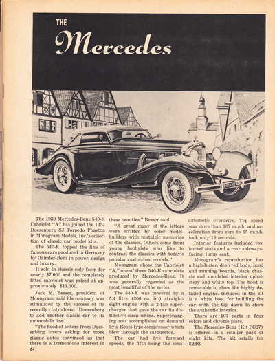 Model Cars Illustrated November 1963 page 64