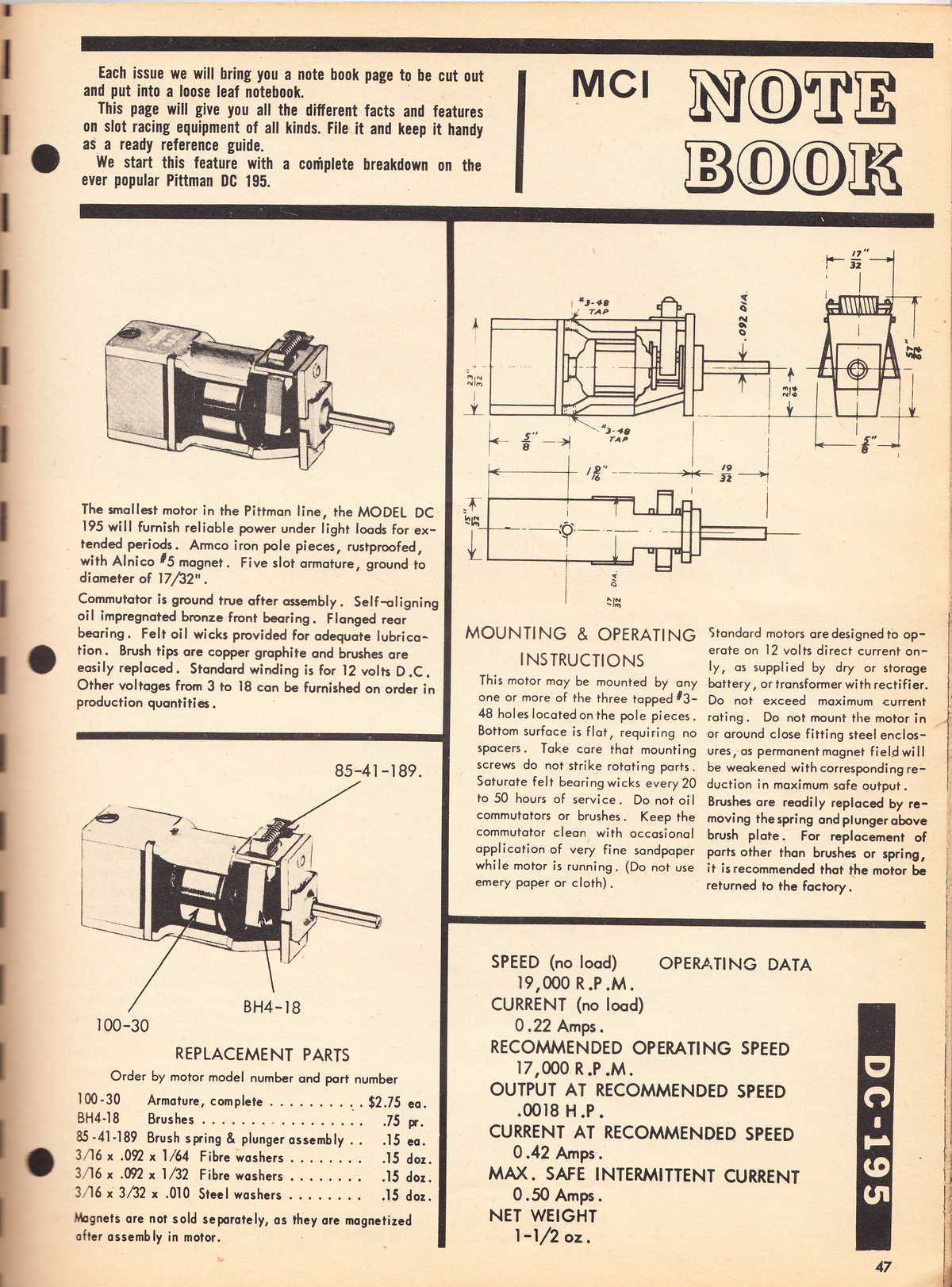 Model Cars Illustrated January 1964 page 45