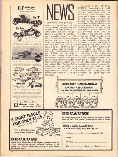 Model Cars Illustrated January 1964 page 62