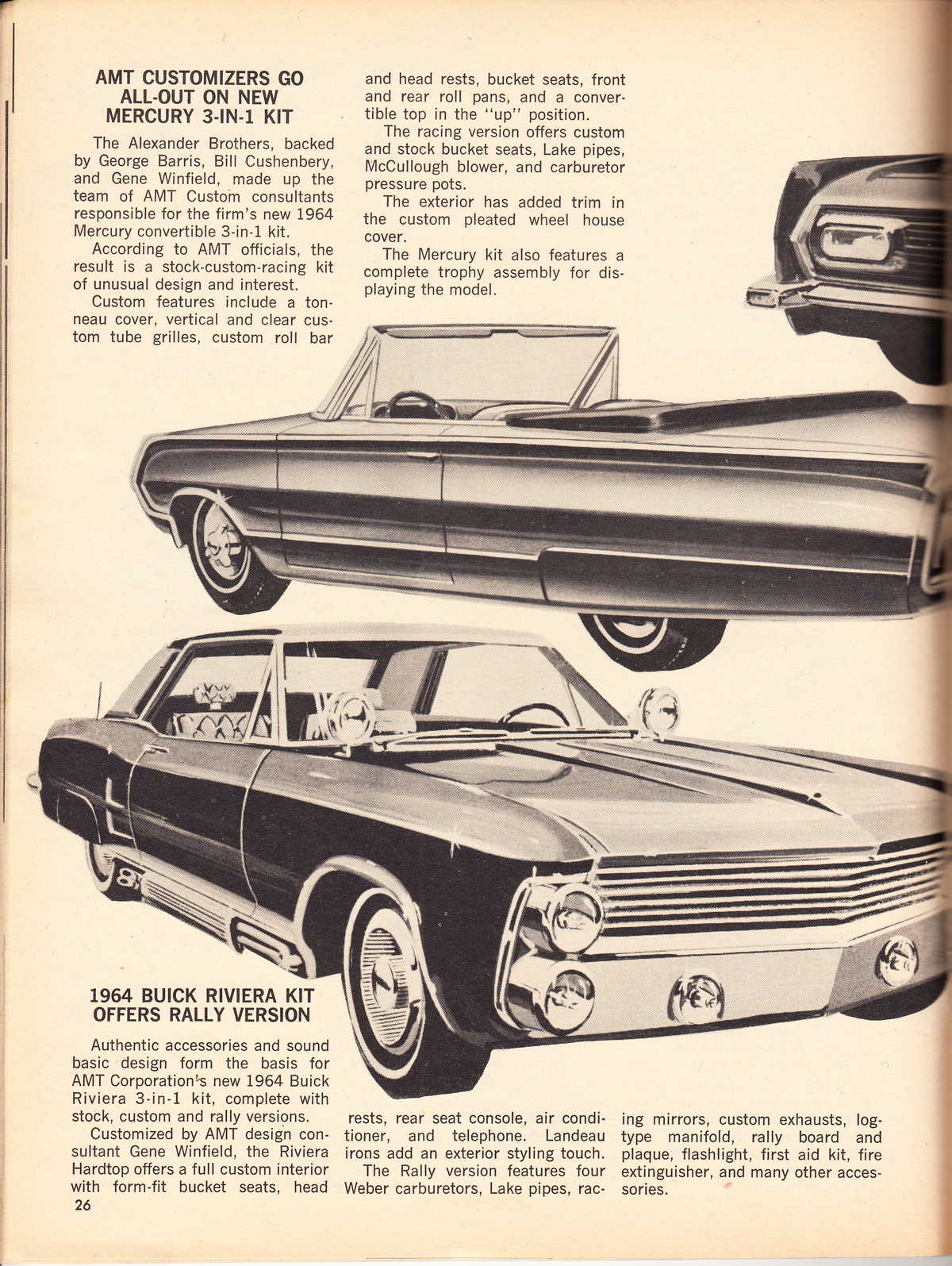 Model Cars Illustrated April 1964 page 26