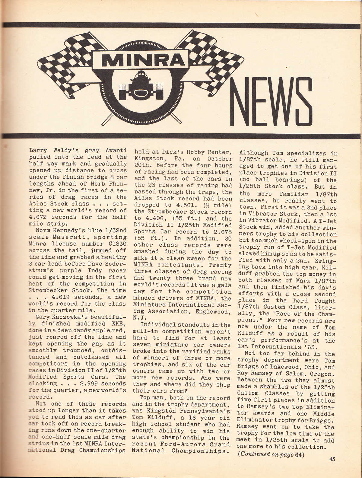 Model Cars Illustrated April 1964 page 45