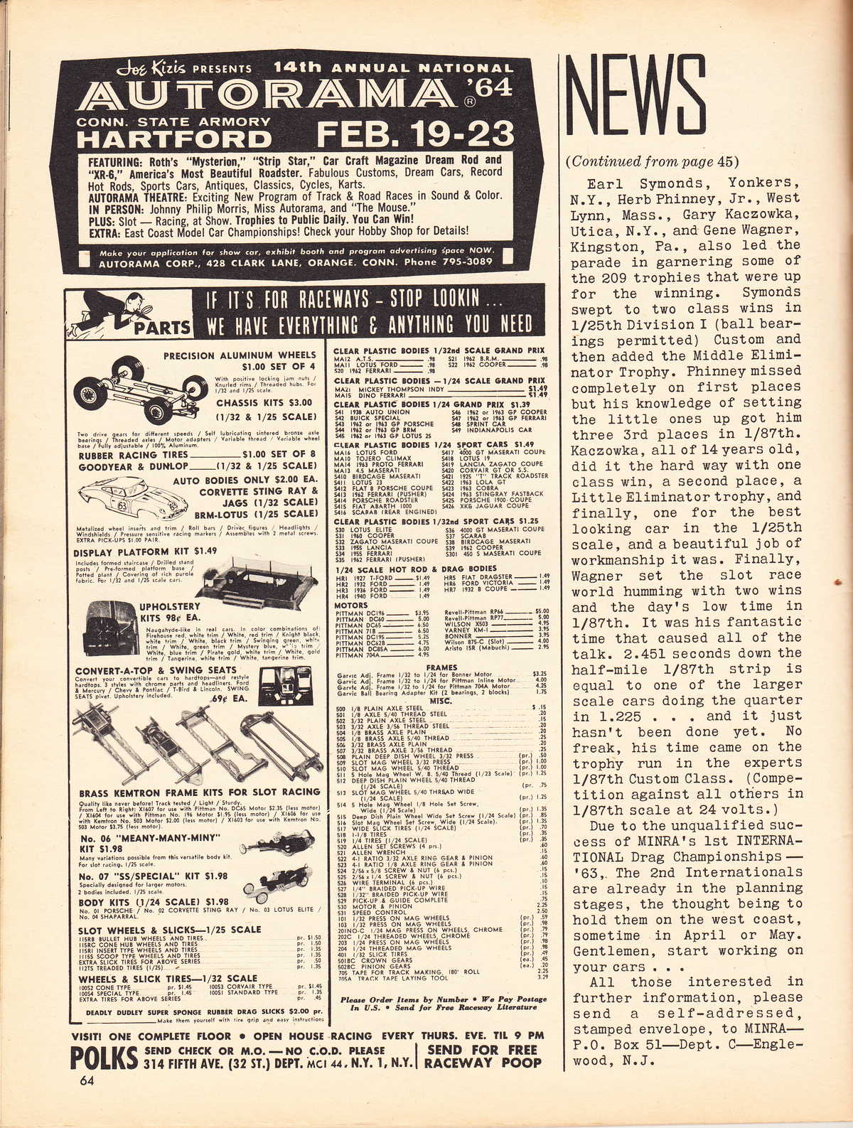 Model Cars Illustrated April 1964 page 64