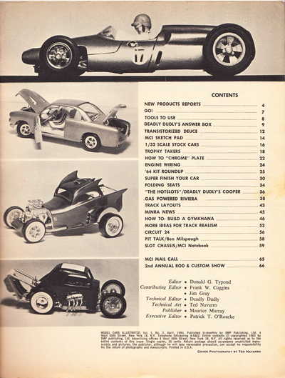 Model Cars Illustrated April 1964 page 3