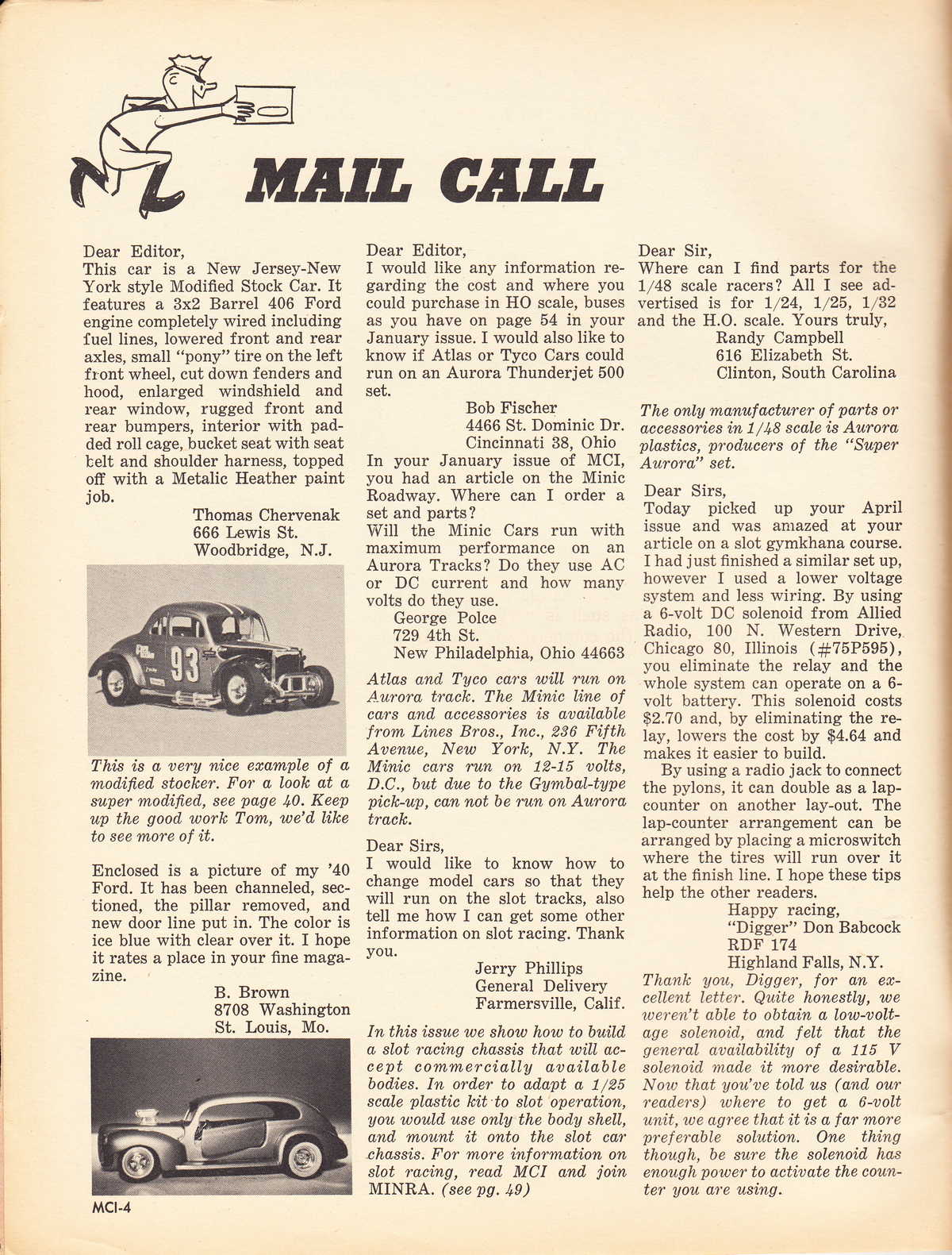 Model Cars Illustrated June 1964 page 4
