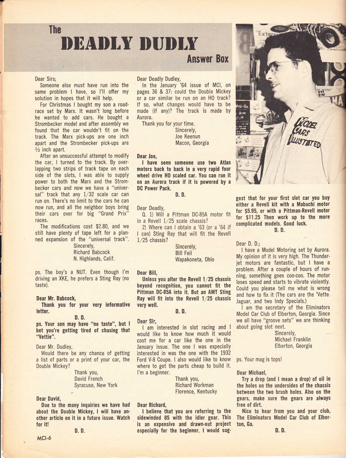 Model Cars Illustrated June 1964 page 6