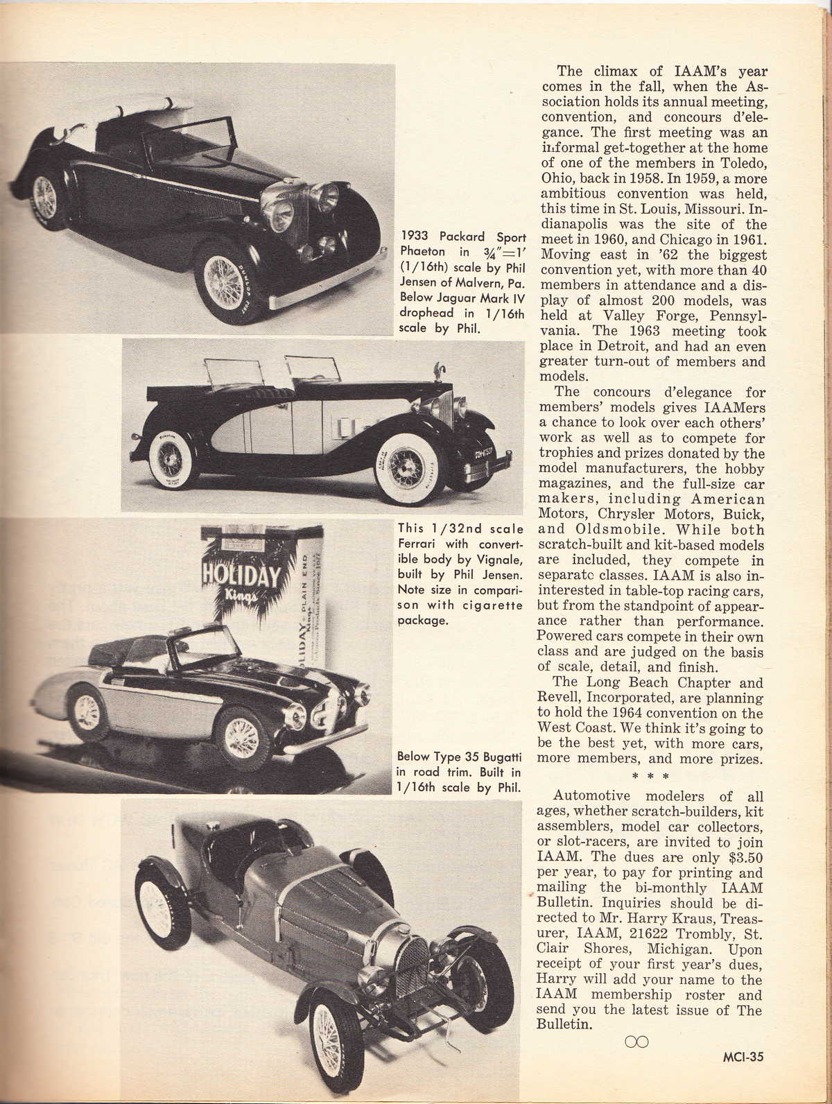 Model Cars Illustrated June 1964 page 35