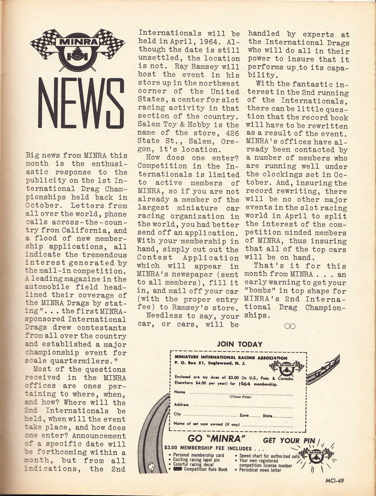 Model Cars Illustrated June 1964 page 49