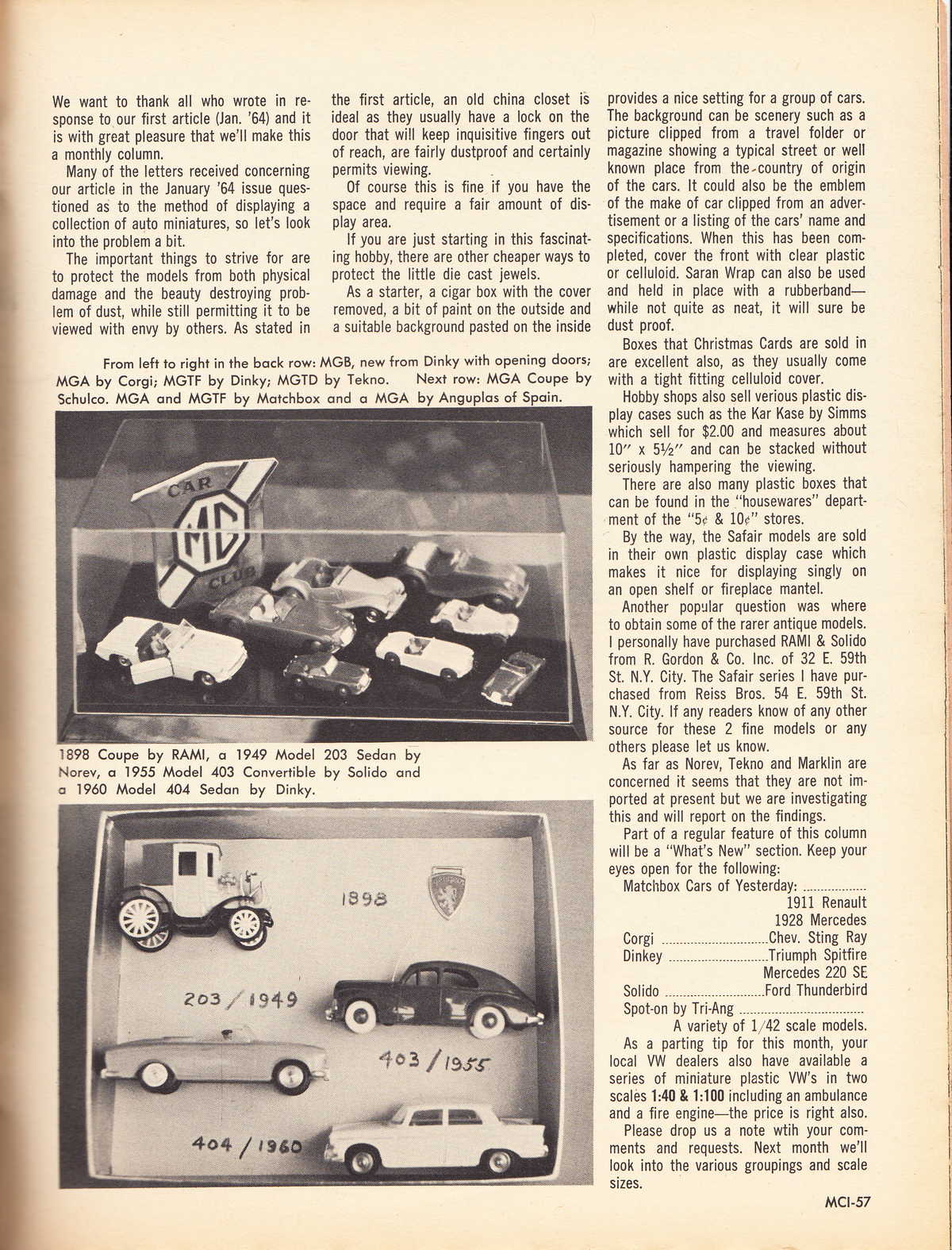 Model Cars Illustrated June 1964 page 57